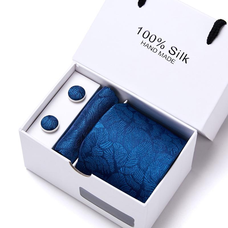 New Men'S Tie Set Gift Box 5-Piece Set Group Tie Business Dress Tie