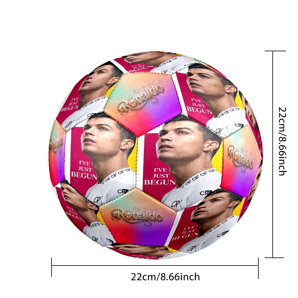 Ronaldo Real Madrid Oslava Fotbalový míč Velikost 5 Strojově šitý Vnitřní/Venkovní Univerzální Fotbalové Dárky pro Sportovní Nadšence