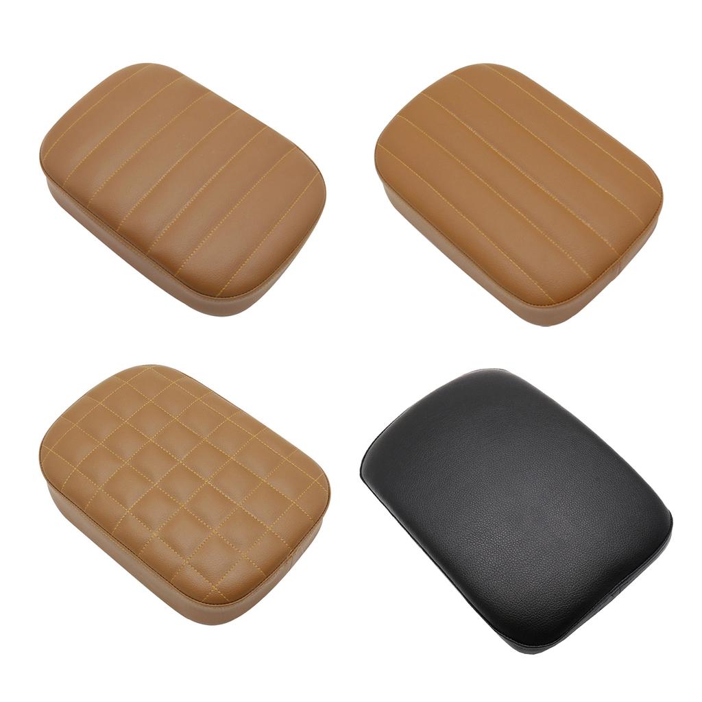 Leather Pillion Pad 8 Suction Cup Rear Passenger Seat for XL883 XL1200 X48 72