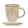 Taza de Cerámica para Latte con Platillo 400ml Taza de Café sin Plomo para Cappuccino Espresso Café Turco Juego de Tazas y Platillos Regalo Elegante