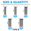 300Pcs/Box Fishing Crimp Sleeves Kit Double Barrel Crimp Sleeves Copper Crimping Sleeves Tubes Fishing Line Connector Tackle Quality