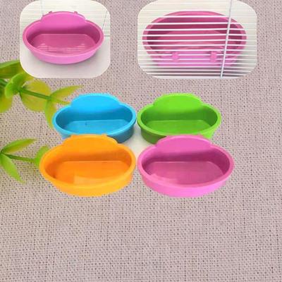 1Pc Bird Hamster Bowl Small Pet Cage Hanging Drink Food Feeder Cup