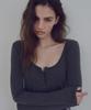 CITTA Hook And Eye Henley T-Shirt_Ctt3032(Charcoal)