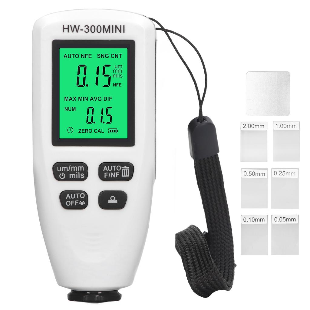 Car Coating Thickness Meter Automatic Measurement Automotive Paint Film Thickness Gauge White