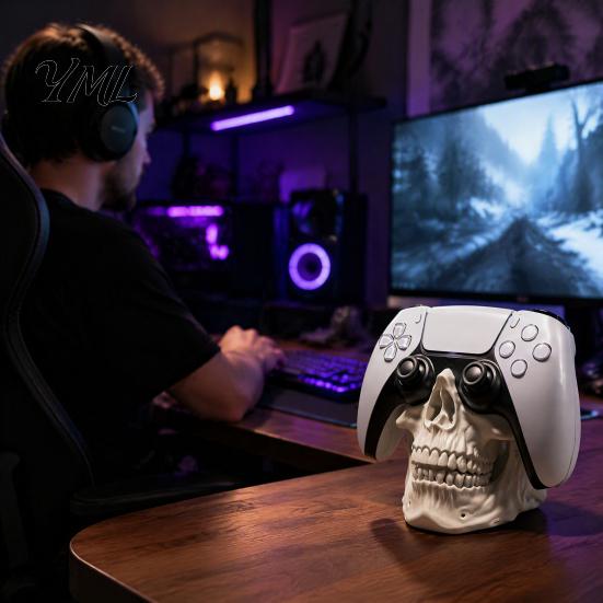 Video Game Controller Dock 3D Geprinte Schedel Houder, Hoofd Standaard voor Joystick Opslag Mount Controller, Coole Desktop Display Gaming Kamer Decoratie,