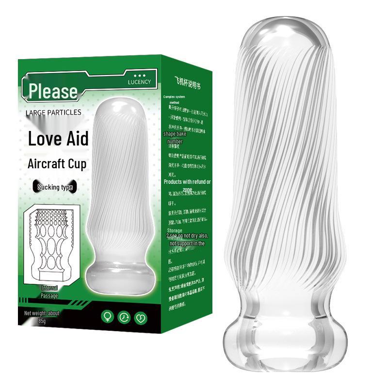 Please Support Airplane Cup - Tight Suction Male Masturbator & Penis Trainer Adult Toy