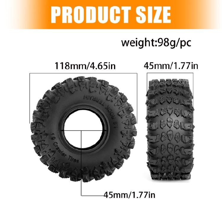 Remote Control Car Beadlock Wheels for 1/10 Scale Remote Control Car for Vehicles Crawlers Enthusiasts