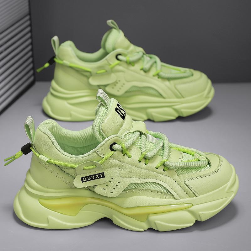 

2025 new men s shoes new casual versatile sports leisure, board shoes popular trendy shoes T01 39 зелёный