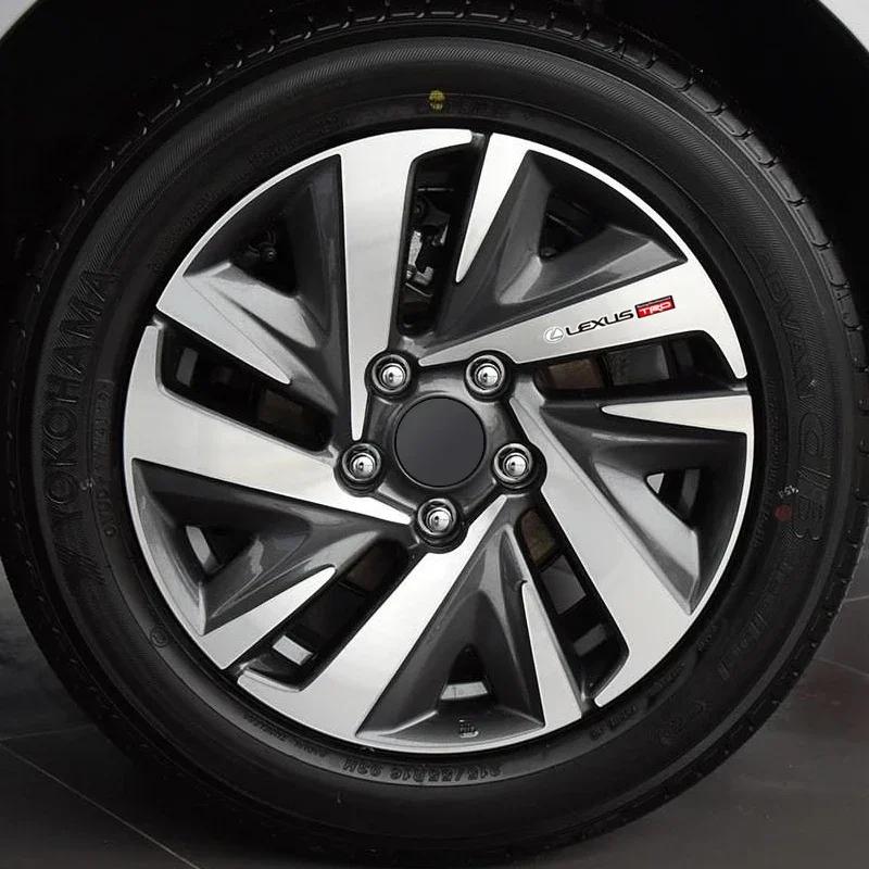 4 Stück Auto-Emblem-Aufkleber Rückspiegel Scheibenwischer-Aufkleber Zubehör für Lexus GS IS LS500h ES260 ES300h RX350h NX260 UX260 LM LC