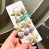 New Cute Candy Color Sugar Starfish Hair Clips for Girls Bangs Side Clips Duckbill Clips Korean Fashion Women Hair Accessories