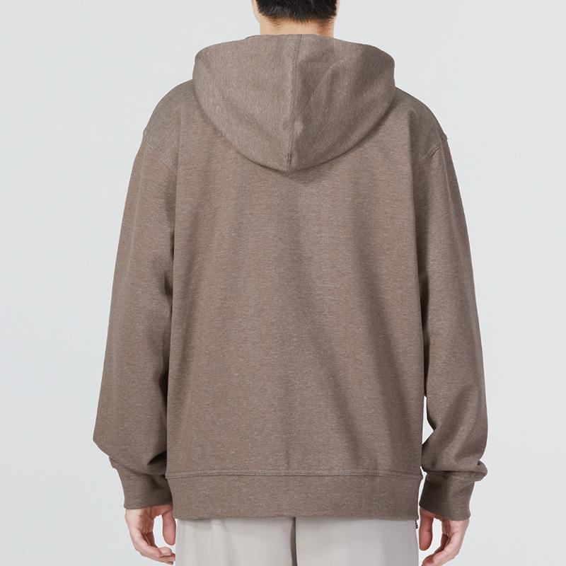 Nike Fleece Hooded Full-Zip Jacket Men Outerwear Brown DQ4877-004