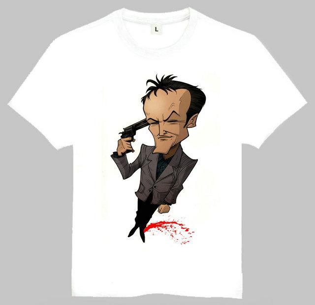 Quentin Tarantino T Shirt Short Sleeve White Color Pulp Fiction Quentin Tarantino Tshirt Tees Top Tshirt For Unisex Streetwear