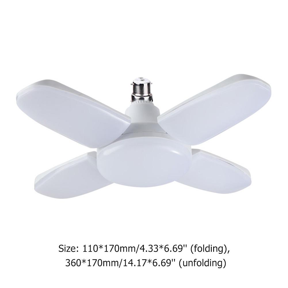 Faltbares LED Garagenlicht 60W B22 Heißverkauf Tragbar Sicherheit Winkelverstellbar Praktische Lüfterblätter Energiesparlampe