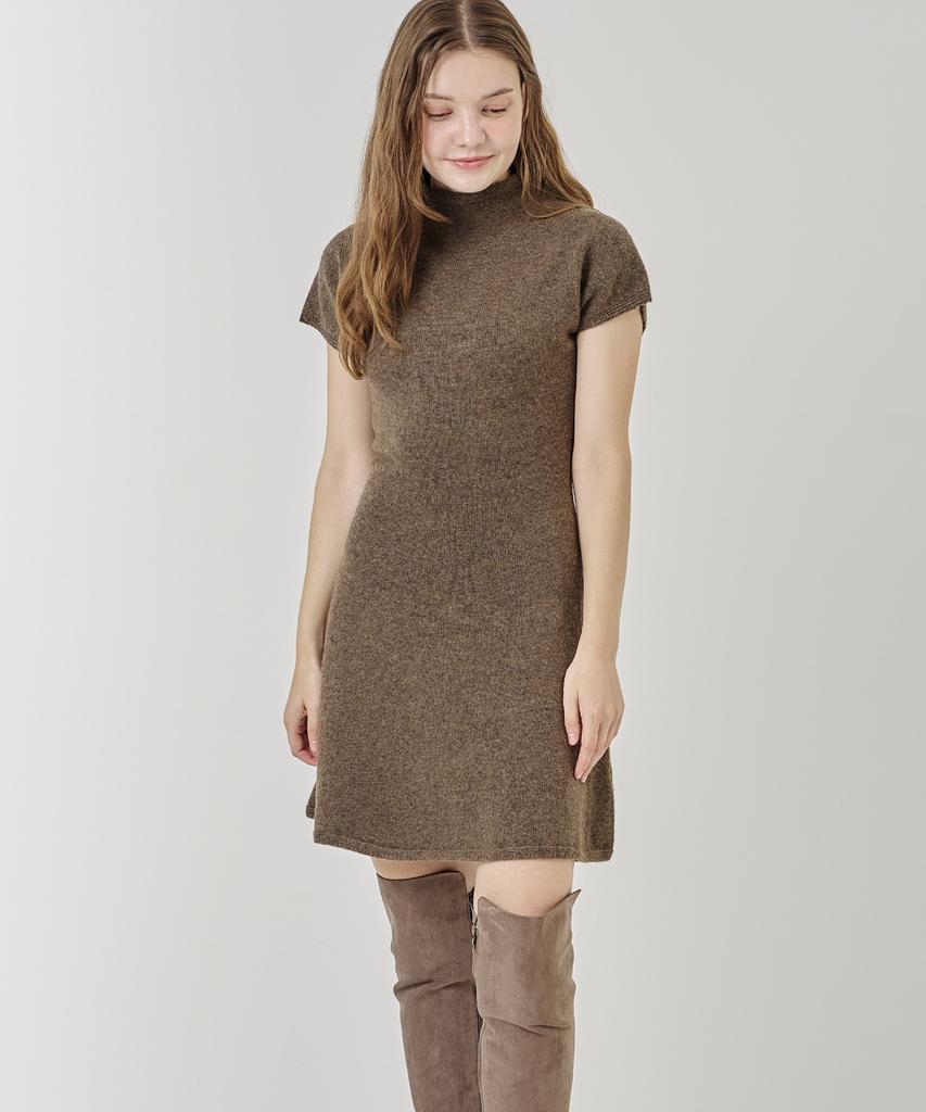 THE-ABON Flare Mini Dress Black