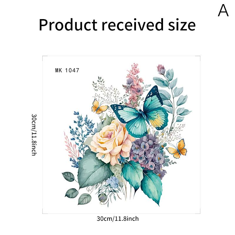 

Зеленое растение цветок настенная наклейка ванная комната туалет декор гостиная шкаф украшение дома наклейки самоклеящиеся фрески as the picture