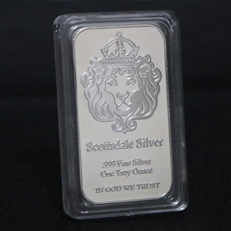 Lion Carriage Goddess Silver-Plaque Commemorative Coin
