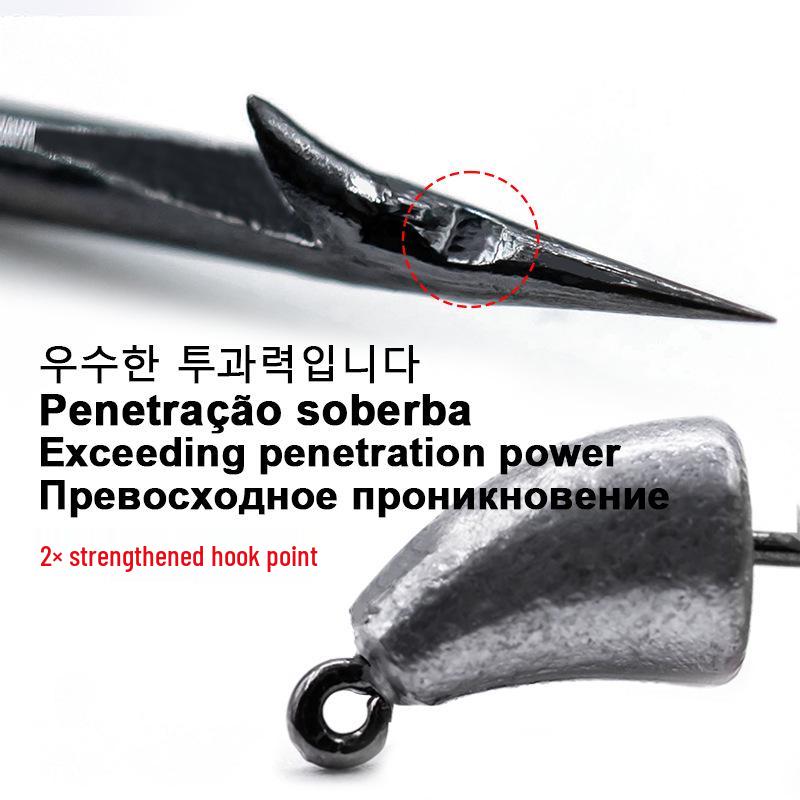 

Original Crankbait: Long Cast Anti-Snag 2X Strengthened Soft Worm Hook for Rock Fishing 1.8g [1 pc]