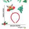 Deer Antlers Headband Long-Lasting Snowman Headband Christmas Tree Headband Glittering For Adult Christmas Parties