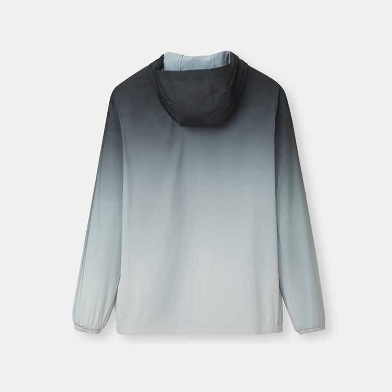 HLA Men's Hooded Gradient UV Protection Sports Jacket