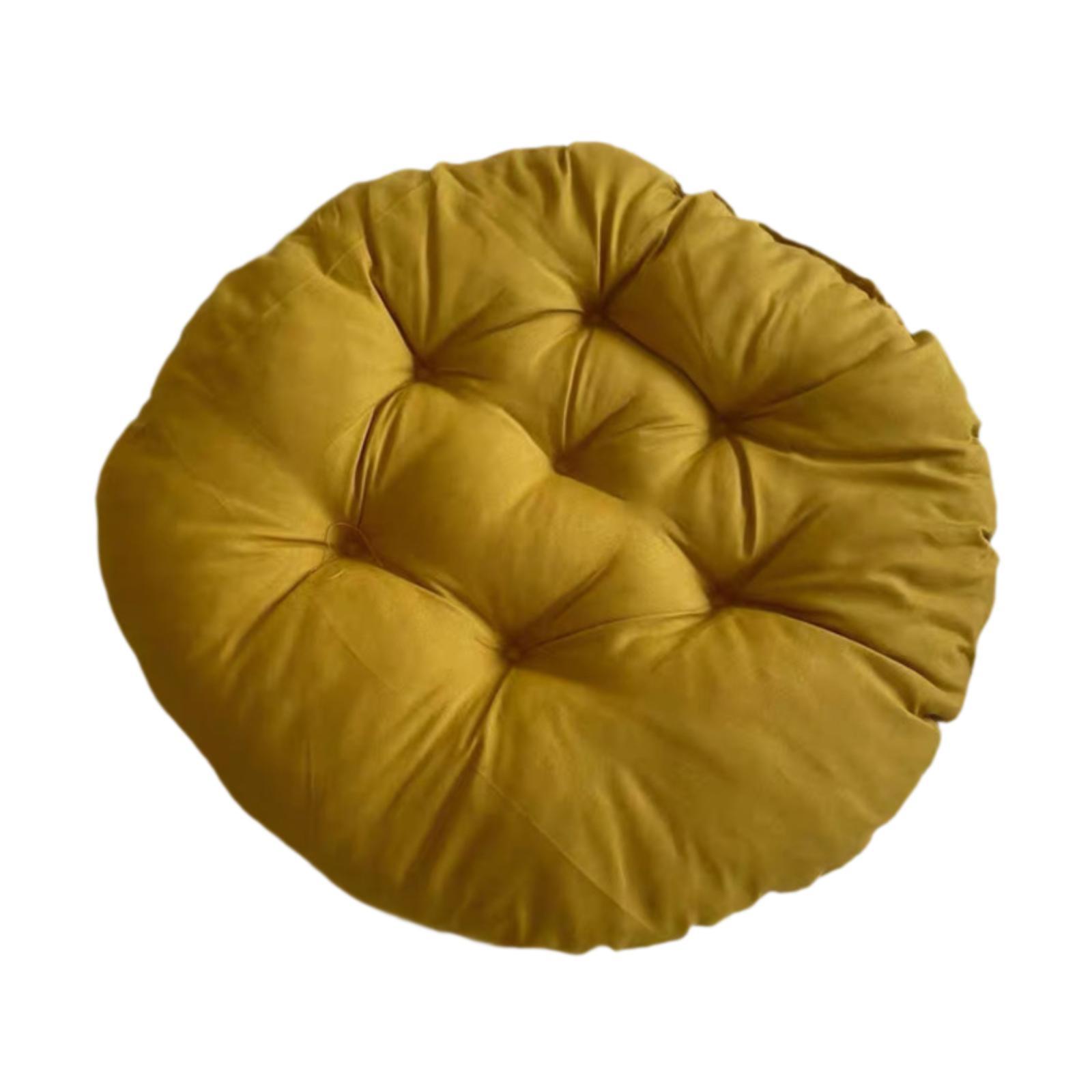 

Подушка для сиденья в форме яйца, мягкая подушка для сиденья, диаметр 40 см, подвесная подушка для сиденья патио, подушка для сиденья кресла-качалки жёлтый