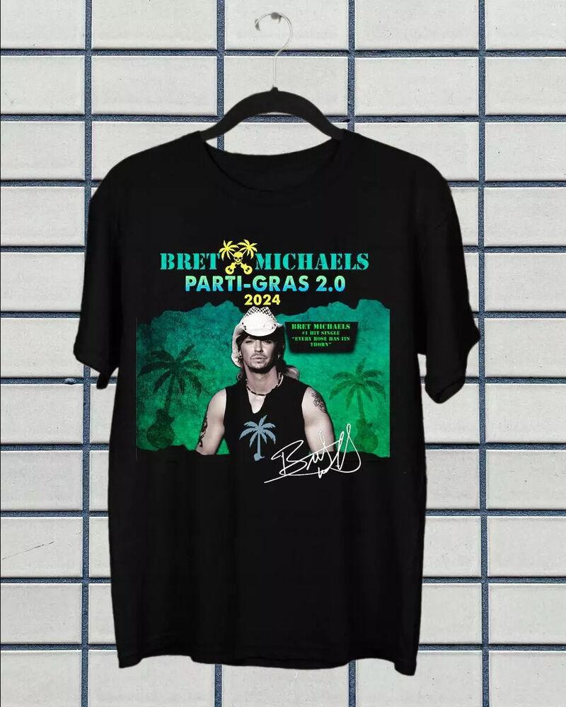 New Popular Bret Michaels Tour 2024 Gift For Fan T shirt Unisex T-Shirt XXXL