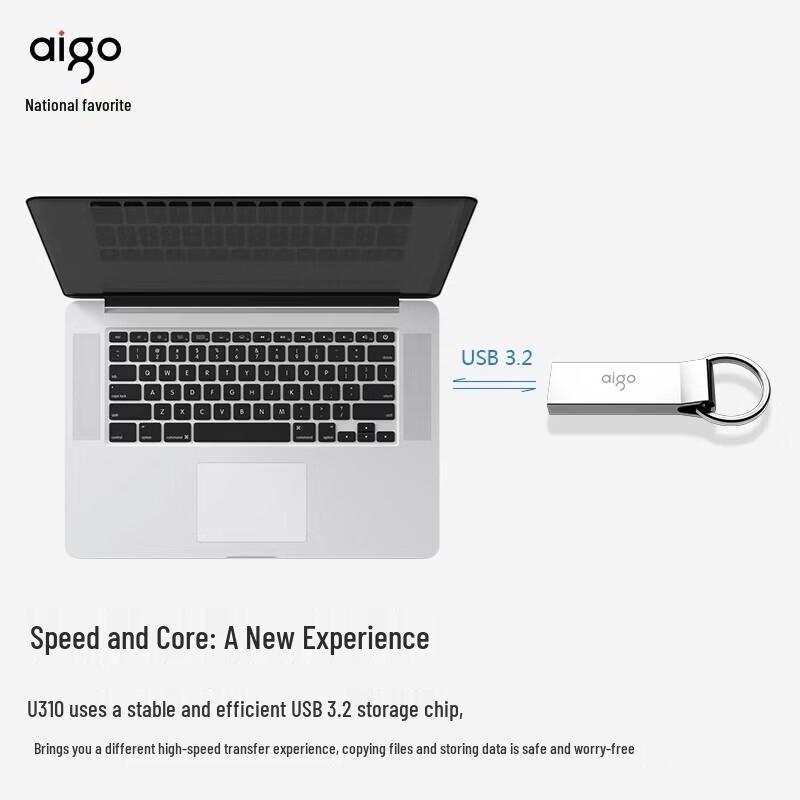 aigo U310 USB 3.2 High-Speed Metal Waterproof Flash Drive