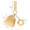 Fashion With Mirror Mini Bag Keychain PU Leather Luxury Earphone Key Bag Creative key holder
