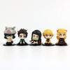 5 Stijlen/Set Q Versie Demon Slayer Zittende Geest Pop Tanjiro Nidouzi Inosuke Zenizu Figuur Actiefiguur Film Model Speelgoed Pop