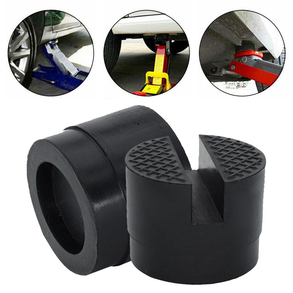 Universal Car Lift Jack Stand Rubber Pads Frame Protector Accesscries Repair Slotted Car Jack Adapter Pads Rubber Floor Car T7B7