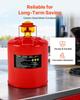 Safety Gas Can, 19 L Type I Red Safety Can for Gasoline with Stainless Steel Flame Arrester, Self-Closing Lid, and PE Funnel, Carbon Steel Flammable