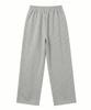 Noming One-Pleat Wide Sweatpants - Gray