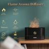 7-Color Flame Effect Aroma Diffuser & Cool Mist Humidifier – USB Silent Desktop Humidifier with Auto Shut-Off for Home, Office & Bedroom Decor