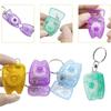 10pcs 10M Mint Flavored Dental Floss Roll Portable Keychain Tooth-Shaped Design Oral Hygiene Teeth Cleaning Tool Random Color