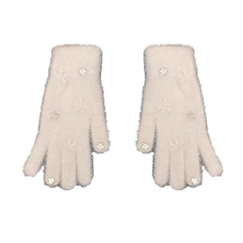 

Мягкие Удобные Перчатки с Раздельными Пальцами Практичные Перчатки для Пальцев Идеальный Подарок Пушистые Перчатки Универсальные и Стильные Перчатки