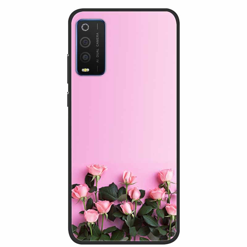 For TCL 205 Cases Fashion Silicone Soft TPU Protective Covers for TCL205 Phone Cases Floral Fundas for TCL 205 4187D 2021 Coque