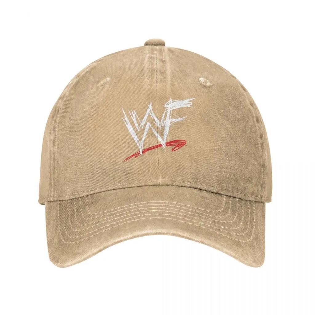 WWF Niedliche Panda Baseballkappen Lässige Distressed Denim Gewaschene Kopfbedeckung für Männer Frauen Outdoor-Workouts Verstellbare Passform Hüte Kappe