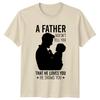 A Father Shows You Love Silhouette Graphic Mens Womens T-Shirt
