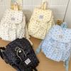 Bow Polka Dot Drawstring Women's Backpack Preppy Style Cute Fashi Bag for College Students Commute Travel & Casual Use