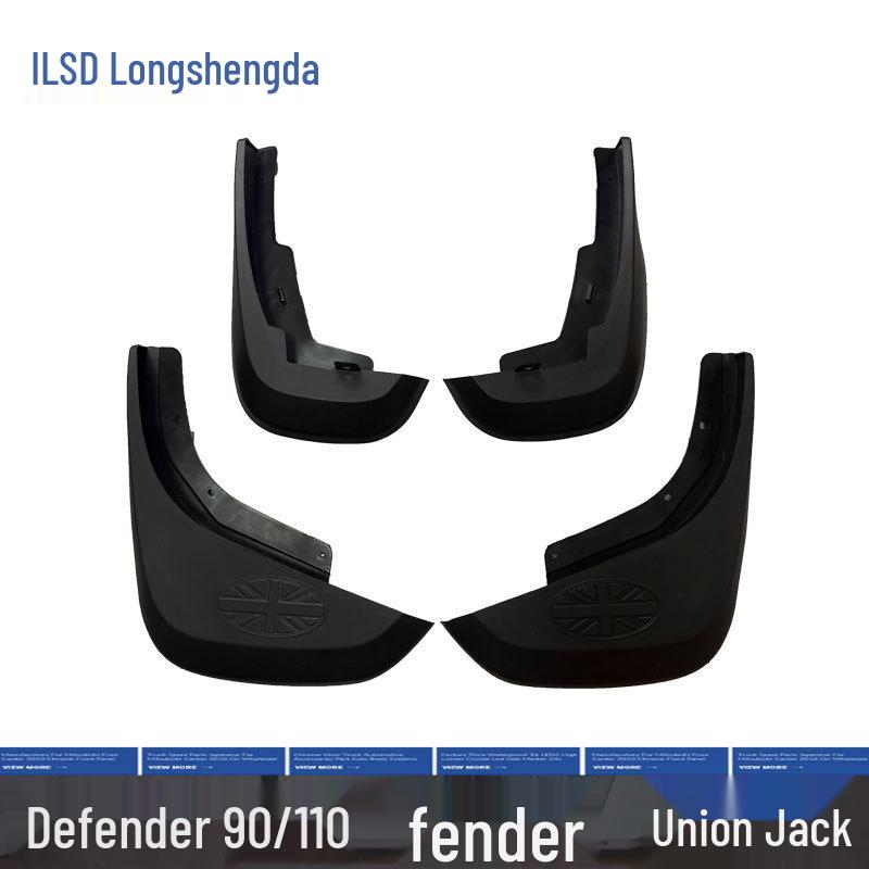 Zástěrky Union Jack pro Defender 90/110 - Přední a Zadní Kola - Terénní Příslušenství