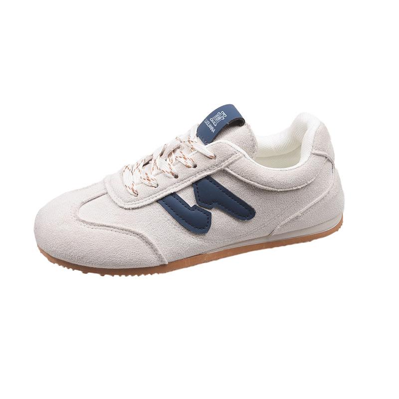 2025 Spring Retro Maillard Style Training Shoes Women's New Lace-up Versatile Sports and Leisure Shoes Forrest Gump Shoes