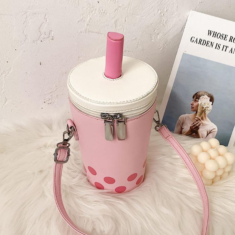 Pungă de ceai cu lapte cu personalitate la modă Fată drăguță, găleată mică, genți pentru ruj pentru telefon, noua versiune casual coreeană, pachet pop