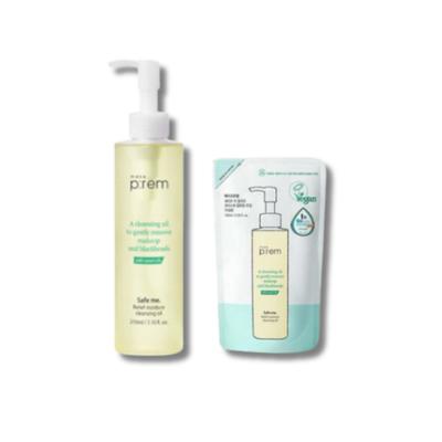 Makeprem Safe Me Relief Moisture Vegan Cleansing Oil 210ml + Refill 100ml, 1 Piece