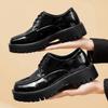 Men's Big Size Thick Sole Height Increasing Business Casual Lace Up Leather Shoes Formal Wedding Oxford Shoes For Men Shoes