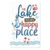 Lake House Posters Vintage Metal Tin Signs Decor Rustic Plaque Metal Plate Wall Art Decor for Living Room