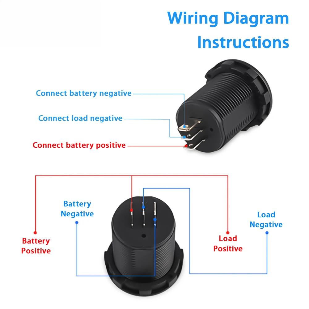 Universal DC 9V To 48V 10A Digital Voltmeter Ammeter Voltage Current Meter LED Display Measurement for 12V 24V 36V Electric Je10