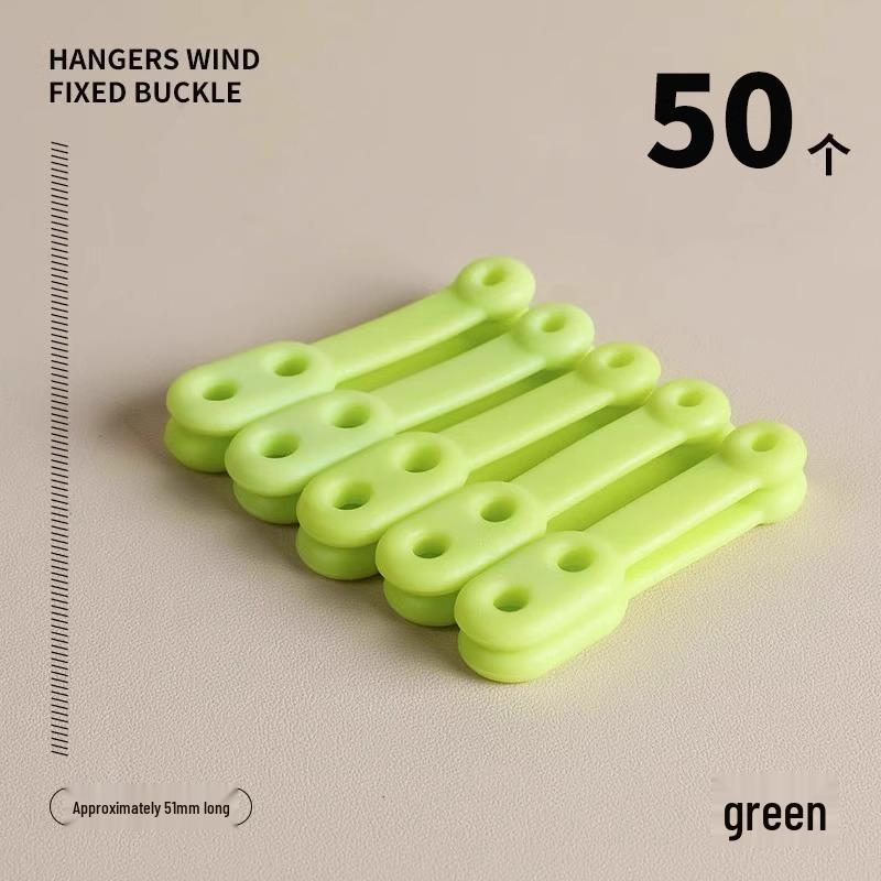 Windproof Silicone Clothes Hanger with Snap-On Clips & Anti-Drop Design