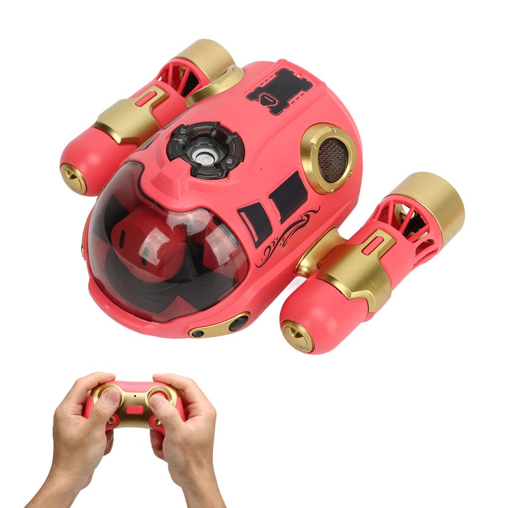 Remote Control Motorboat with 500mah Battery Submarine Spray Gasboat for Pools and Lake Toys