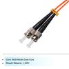 Uxcell Fiber Patch Multimode Duplex OM1 LSZH Fiber Optic Jumper for Network Transceivers and 3 Meters Cable, ST-ST Instrumentation, Orange,