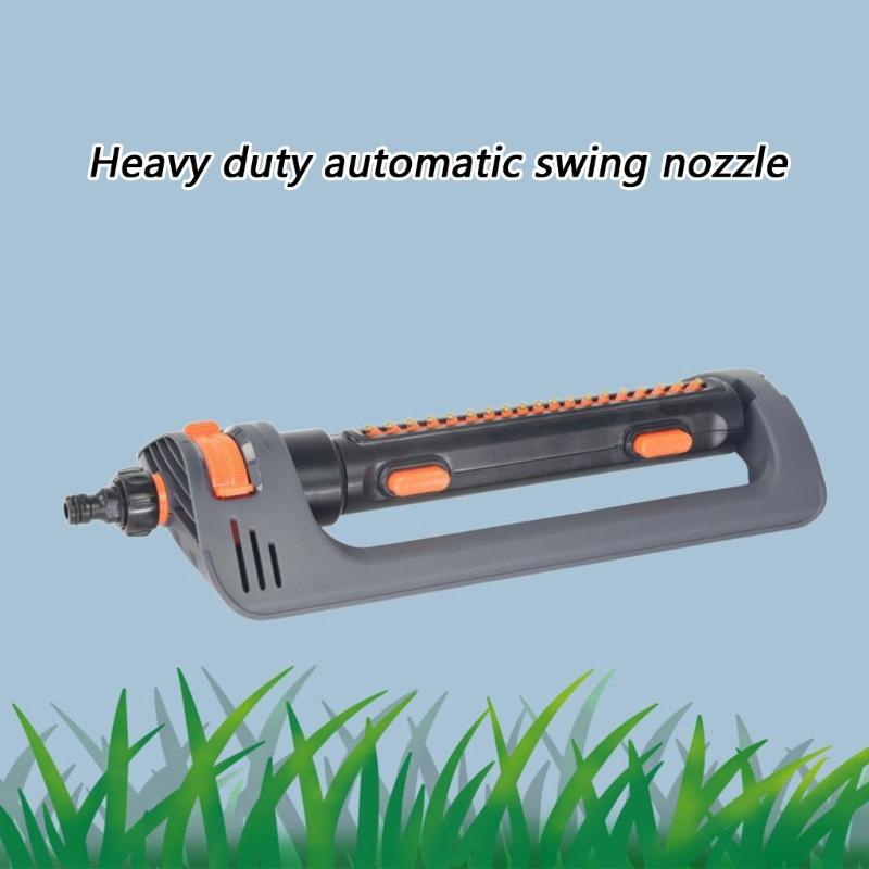 Wide Coverage 19 Hole Oscillating Sprinkler Heavy Type Rotating Lawn Sprinkler Head For Even Garden And Yard Watering