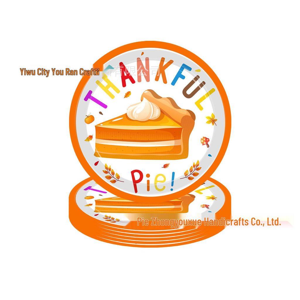 Thanksgiving Turkey Autumn Disposable Party Set: Plates, Tablecloth & Napkins